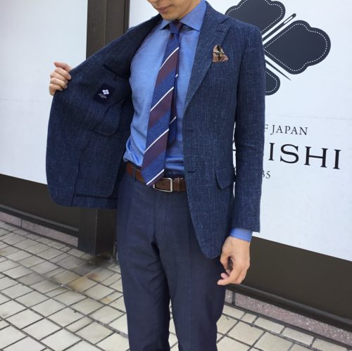 三者混ジャケット | オーダースーツは完全国内縫製のHANABISHI