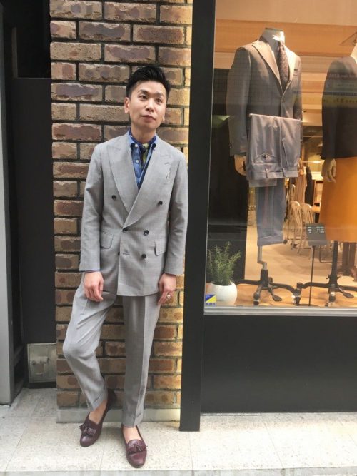 グレンチェック柄 ダブルスーツ | オーダースーツは完全国内縫製の  