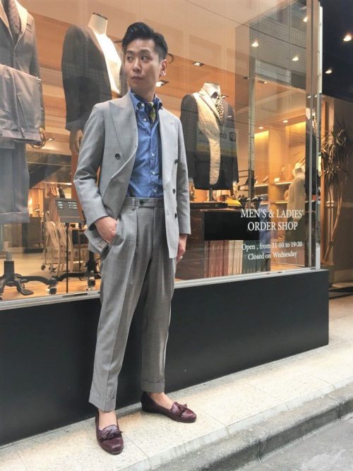 グレンチェック柄 ダブルスーツ | オーダースーツは完全国内縫製の 