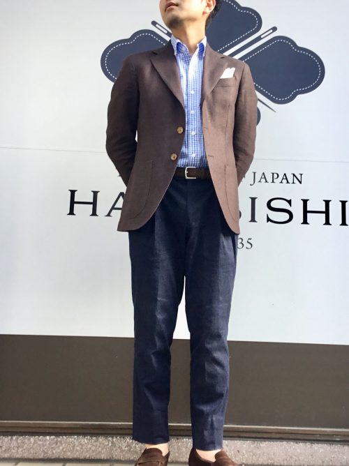 ブラウンジャケット・コーディネート | オーダースーツは完全国内縫製 