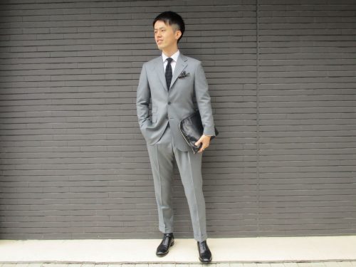 ゼニア ミディアムグレースーツ オーダースーツは完全国内縫製のhanabishi ハナビシ