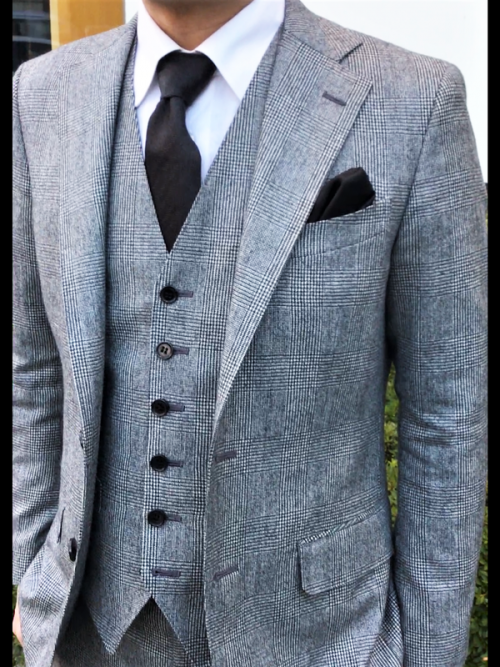 オーダースーツ グレンチェックスリーピーススーツ | オーダースーツは  