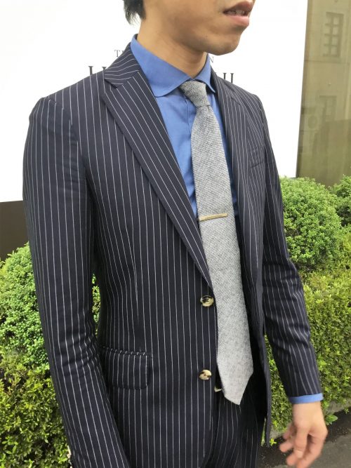 オーダースーツ ストライプスーツ オーダースーツは完全国内縫製のhanabishi ハナビシ オーダースーツ ストライプスーツ オーダースーツは完全国内縫製のhanabishi ハナビシ