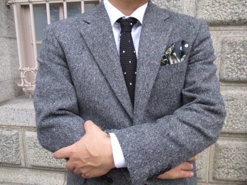 ツイードスーツ着回しコーディネート オーダースーツは完全国内縫製のhanabishi ハナビシ