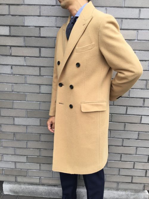 bespoketokyo カシミヤダブルチェスターコート