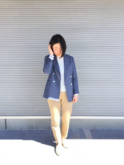 レディース ダブルジャケットコーディネート オーダースーツは完全国内縫製のhanabishi ハナビシ