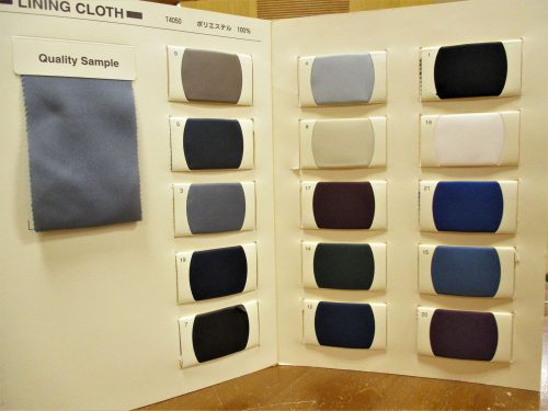 スーツの裏地について | オーダースーツは完全国内縫製のHANABISHI  